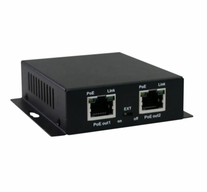 30w 90w Hi-POE 2 port gigabit poe extender 10 100 1000mbps extending 150m 300m power over ethernet