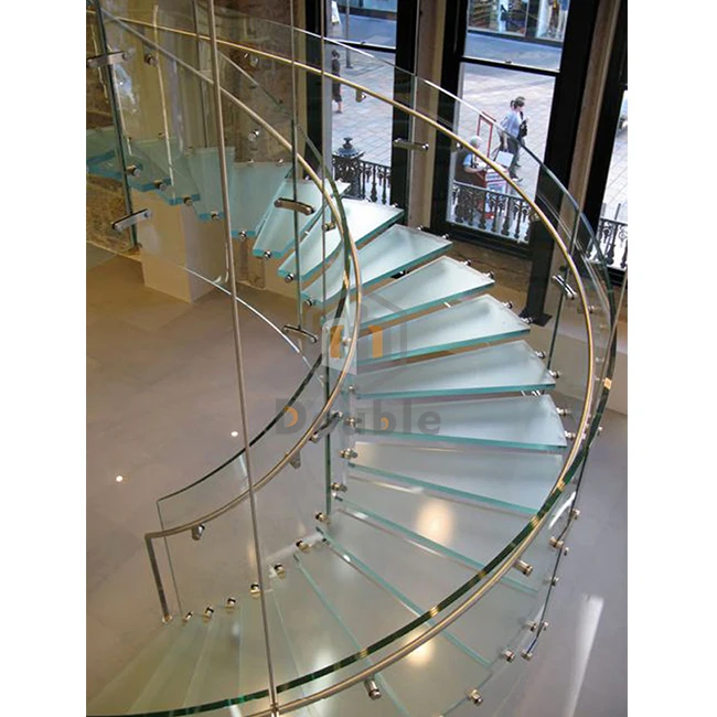 
Customized Wooden Curved Structure Staircase/Luxury stairs 