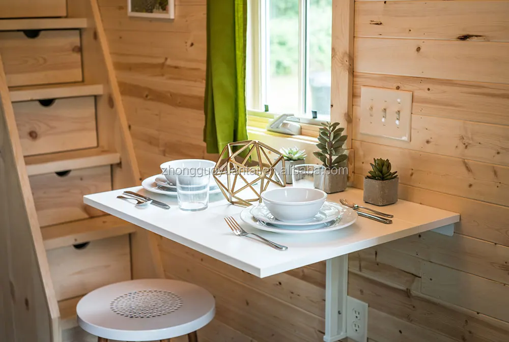 Yuantai Manufacturer Supplier Wooden Prefab Tiny House On Wheels Style of 2021