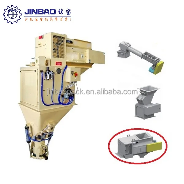 Semi-auto 25kg bag packing machine for caustic soda flake
