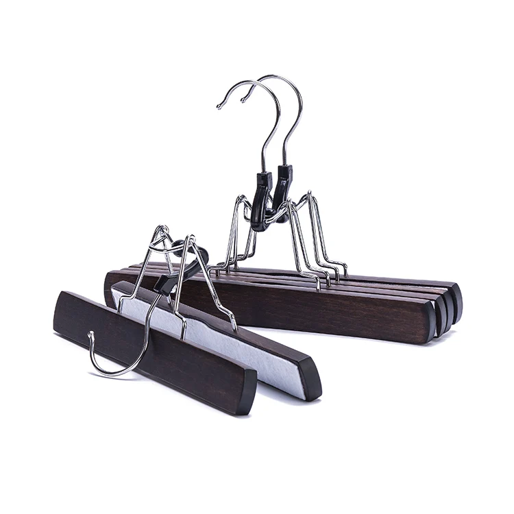 Good quality wooden clamp pants skirt wig hair  extension hanger