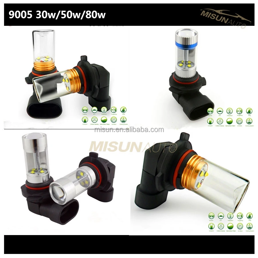 Универсальный Автомобильный 9005 Высокой Мощности СИД Автомобиля Глава Противотуманные Фары