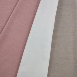 Plain dyed polyester rayon spandex single jersey knitting shirt fabric wholesale
