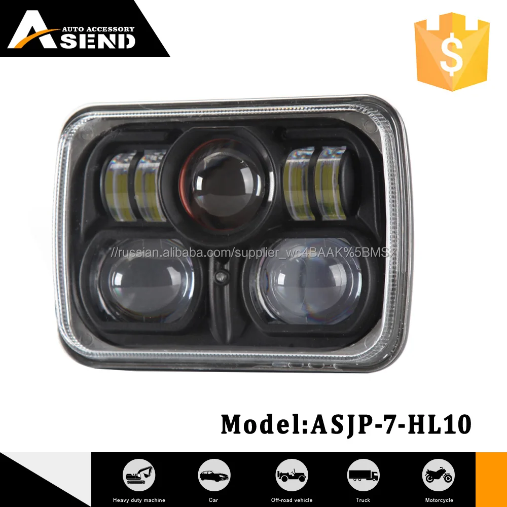 IP68 waterproof 54w 8 inch offroad led headlights Cuatro x Cuatro high beam