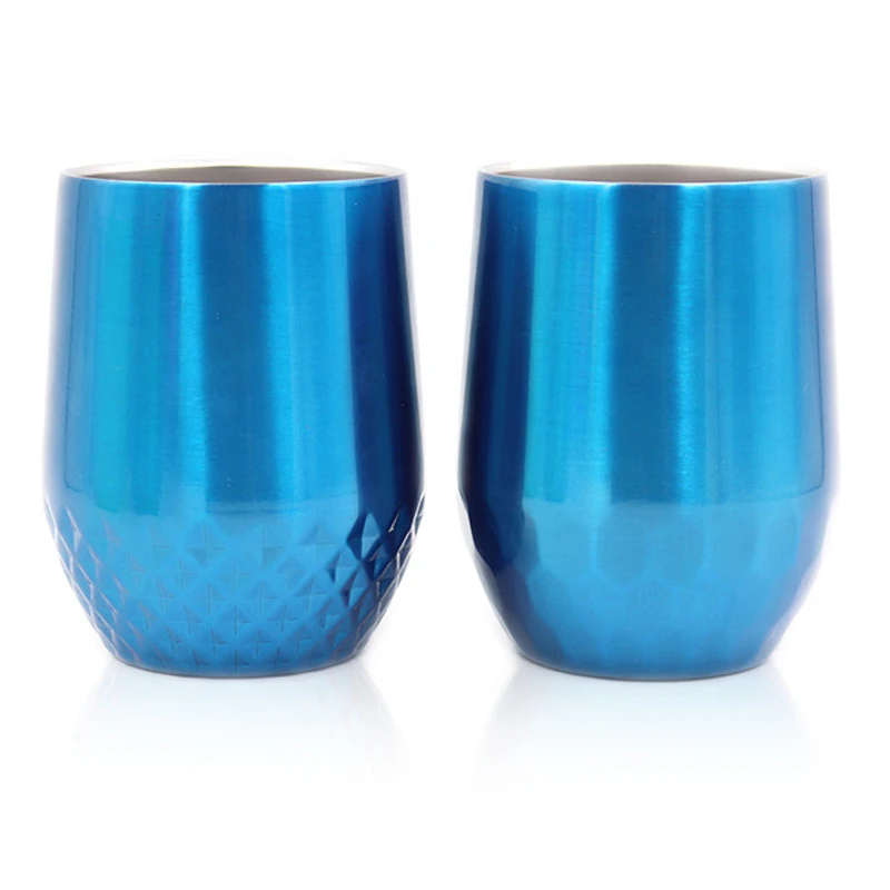 Double wall stainless steel 12oz thermos flask Solid Cups coffee thermos water tumbler with slide lid