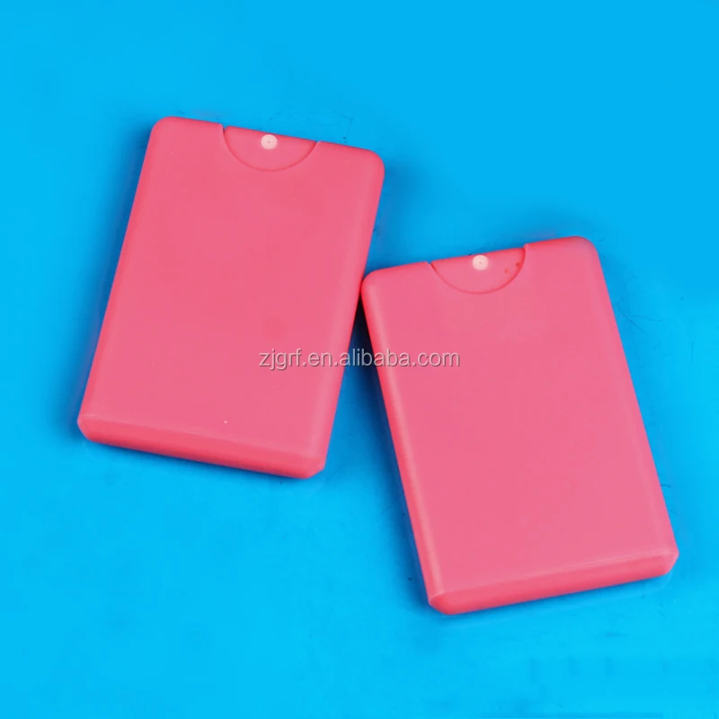 High Quality 20Ml Mist Body Credit Card Pocket Sized Perfume Eyeglass Plastic Empty Spray Flat Bottle