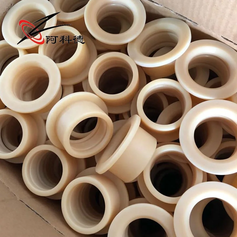Wear-resistant bearing sleeve plastic flange bushing nylon plastic bushing