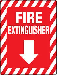 Extinguisher Reflective PVC Sign,Fire Extinguisher Sign