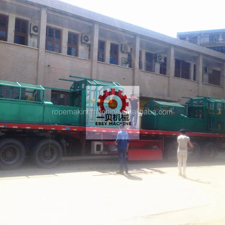 asbestos flax hemp coir jute HDPE PP ropes twines machine complete production line