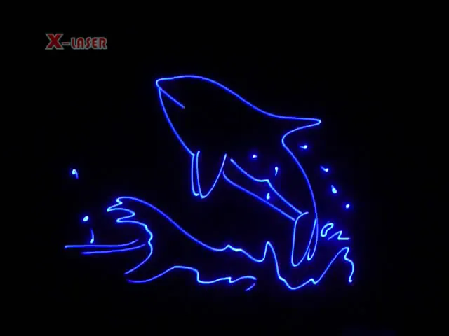 высокая мощность 500 мвт синий свет лазерной анимации/показ логотипа проектор/наружная реклама машины