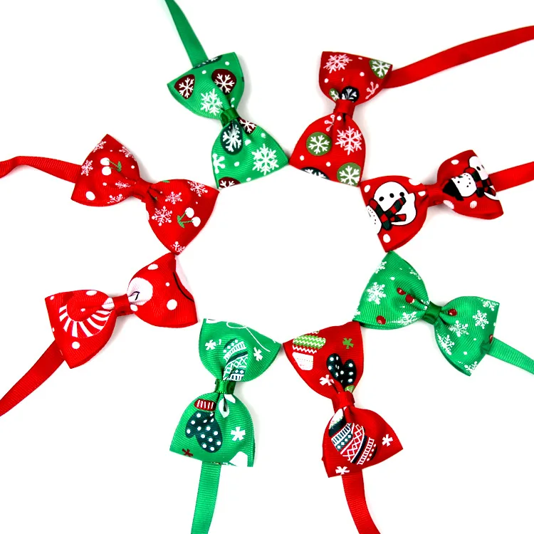 
Дешевый галстук-бабочка для домашних животных, Рождественский галстук-бабочка для собаки 