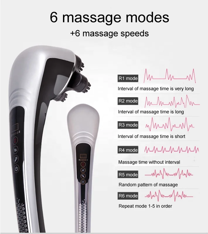 Rechargeable cordless handheld infrared percussion body massager vibration massage hammer LY-653A