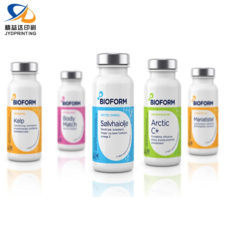 Custom Medicine Bottle Label Manufacture Pill Bottle Medicine Label Maker Hot Selling Medicine Bottle Label