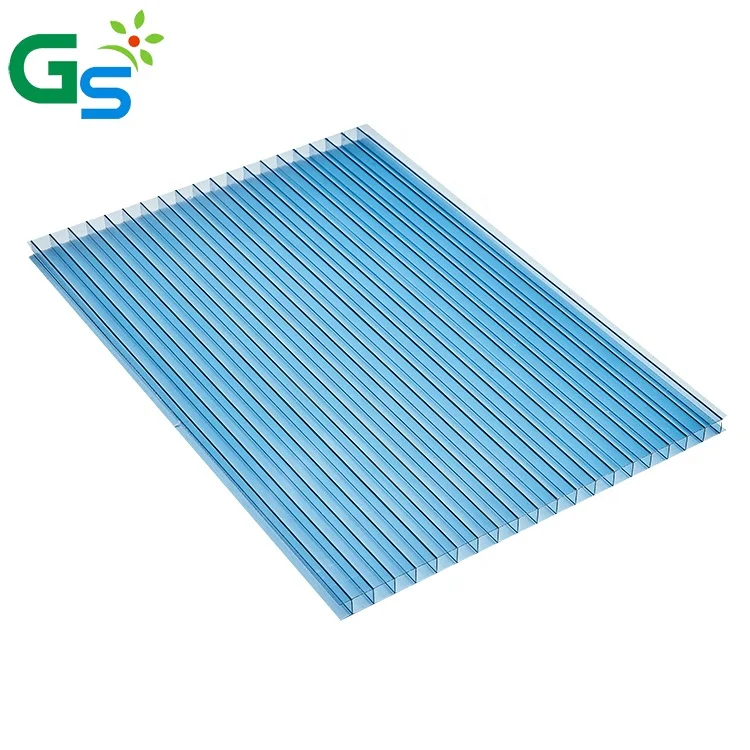 Green Anti UV PC Hollow Sheet Polycarbonate Roof Price