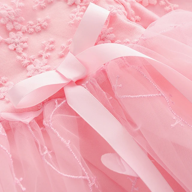 Простые цветные комплекты одежды в стиле принцессы для младенцев и малышей Детские платья в подарок на день рождения, хлопковое платье с длинным рукавом для маленьких девочек