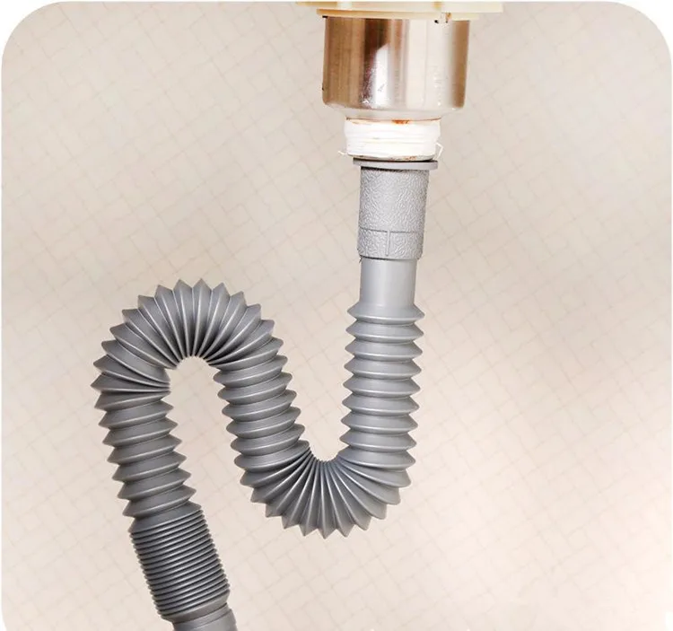 Scalable Washing Machine Downcomer Drainpipe Deodorant Sewer Water Pipe Flexible Hose for Kitchen Bathroom Hand Sink