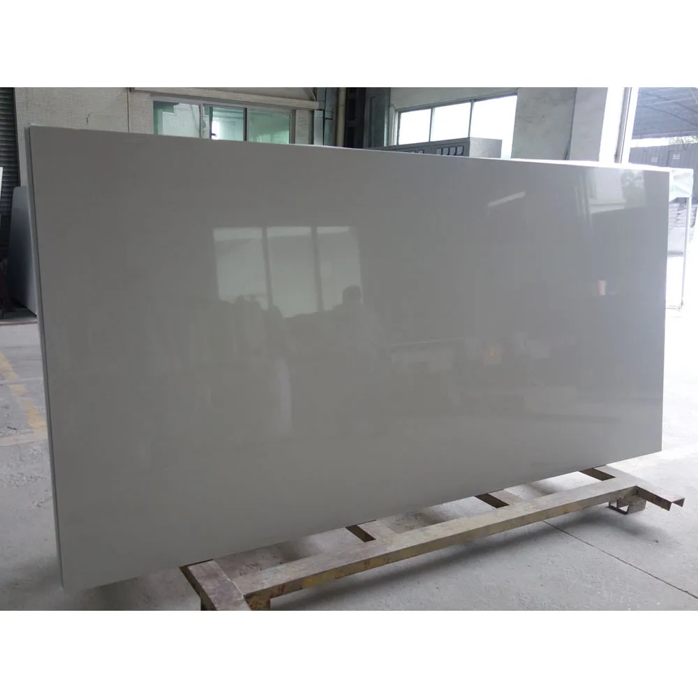 
Faux engineering stone grey sparkle quartz slab 