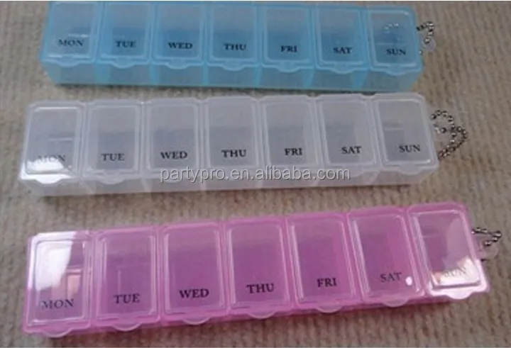 
2018 Hot sale 7 Days Weekly Tablet Pill Medicine Box Holder Storage Organizer Container Case Pill Box 