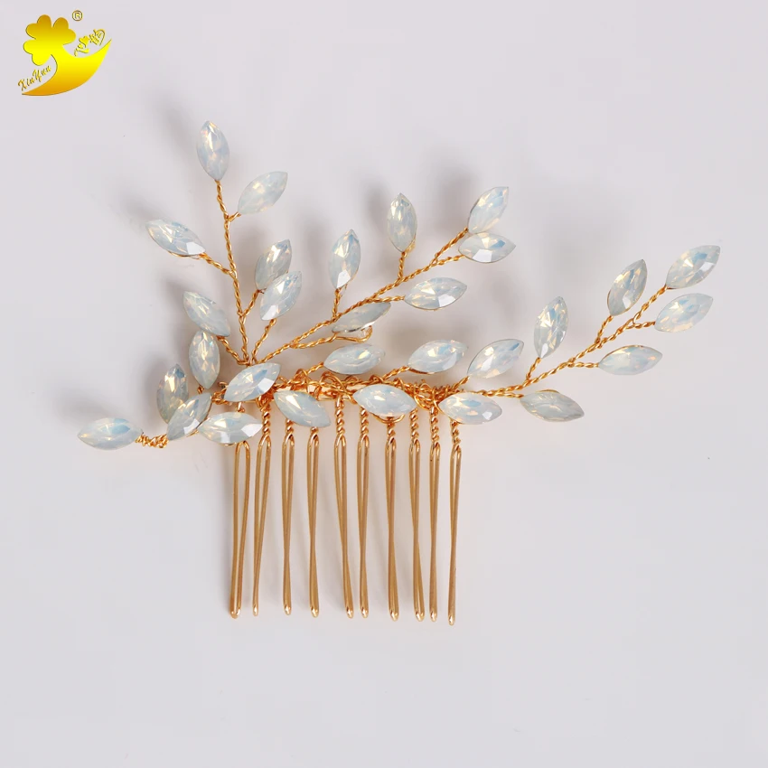 Wholesale fashion wedding bride crystal hair comb