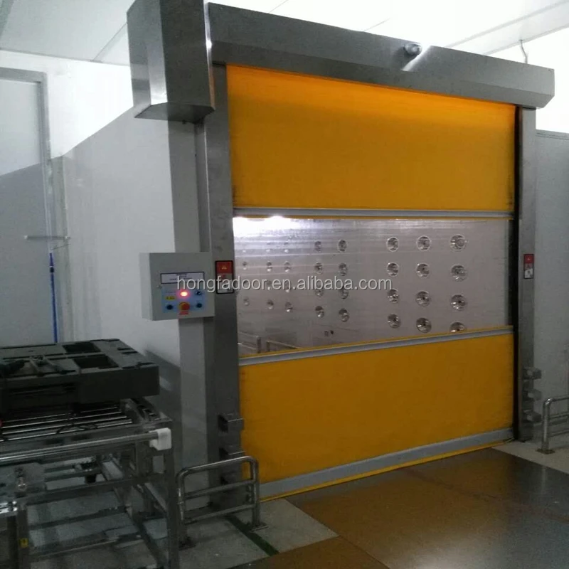 PVC  Polycarbonate Transparent Fast Roller Shutter Door