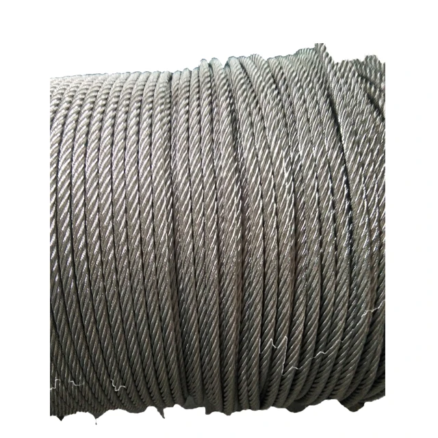 ss304 ss316 gi  pvc material  coated steel wire rope with different color and size