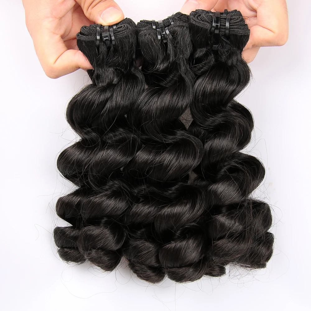 
Great Quality Frontal Human Hairs Romance Curls Funmi Double Drawn Malaysian Hairs 