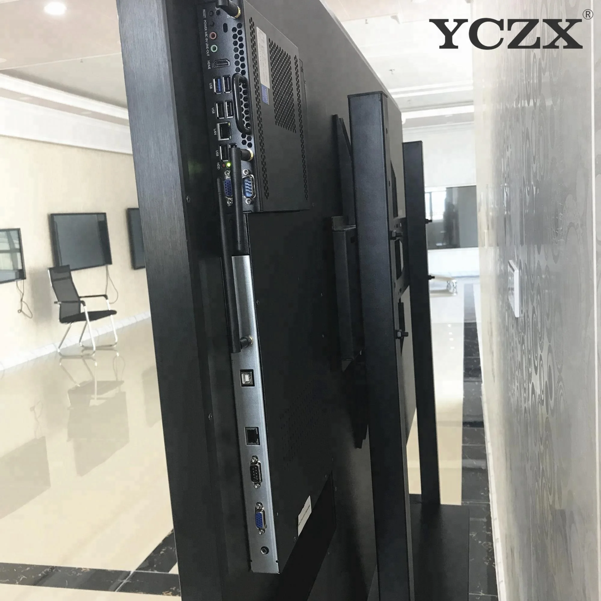 65-Inch Interactive LCD Smart Whiteboard Teaching & Meeting Tool with Built-In Panel Aluminum Alloy Frame