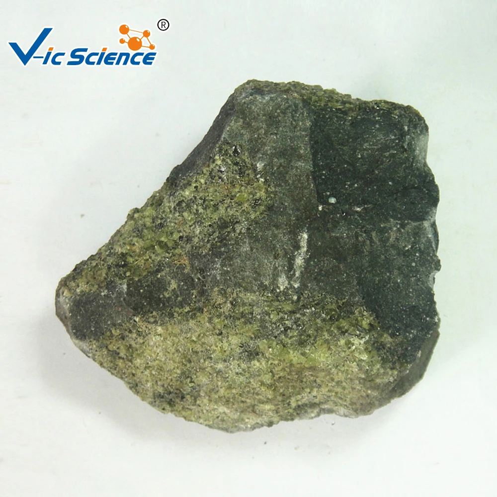 
Natural peridotite raw mineral rock teaching samples 