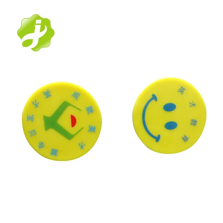 Рекламные пустые пластиковые маркерные монеты на заказ, 25 мм