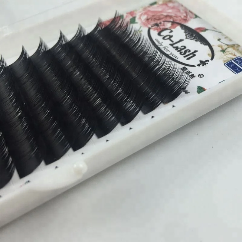 Synthetic Hair Material dlux professional eyelash Extension for beauty salon