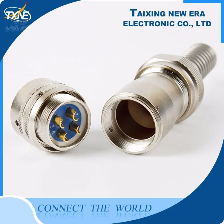 Y50DX 4 pin алюминий военная круглые connector backshell с весны