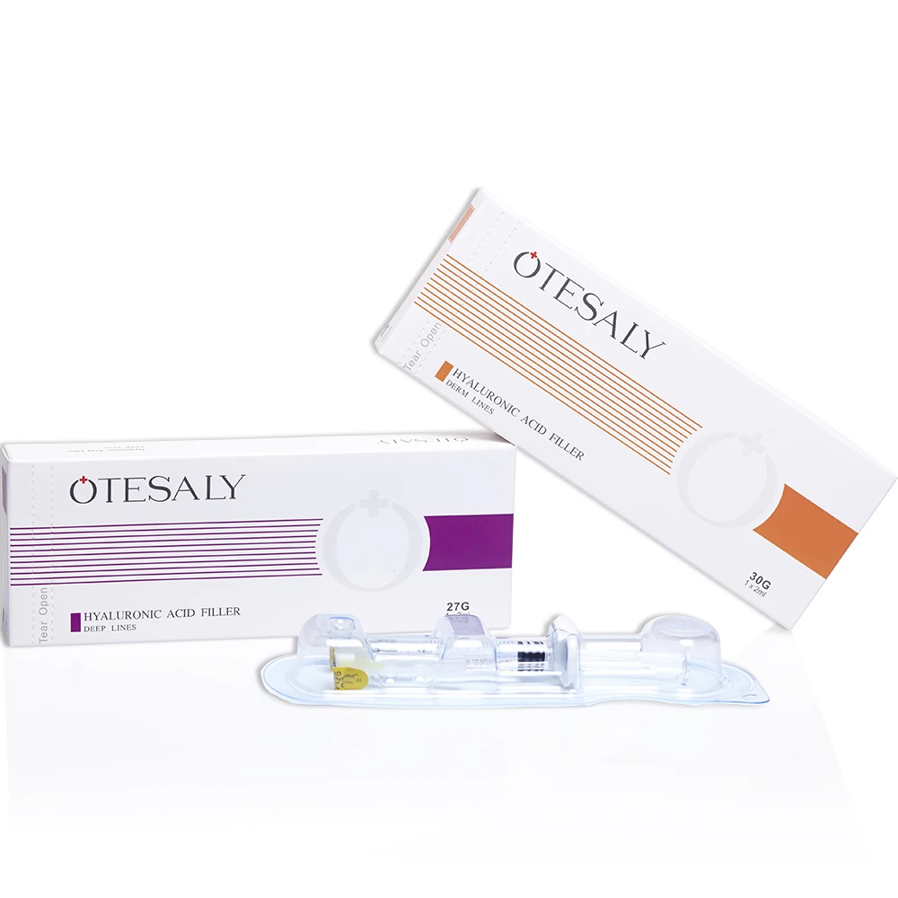 
Otesaly CE Collagen Facial HA Derma Filler 2ml Injectable Hyaluronic Acid Dermal Fillers For Nasolabial, Chin, Cheek, and Nose 