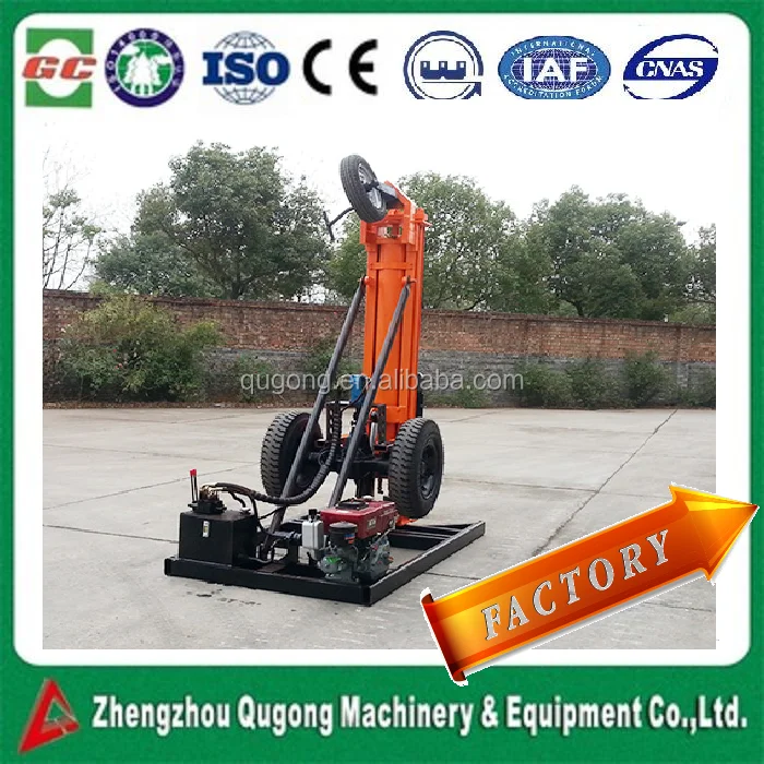 small portable full hydraulic water well drilling rig drilling rig/portable digging machines/borehole drilling machine