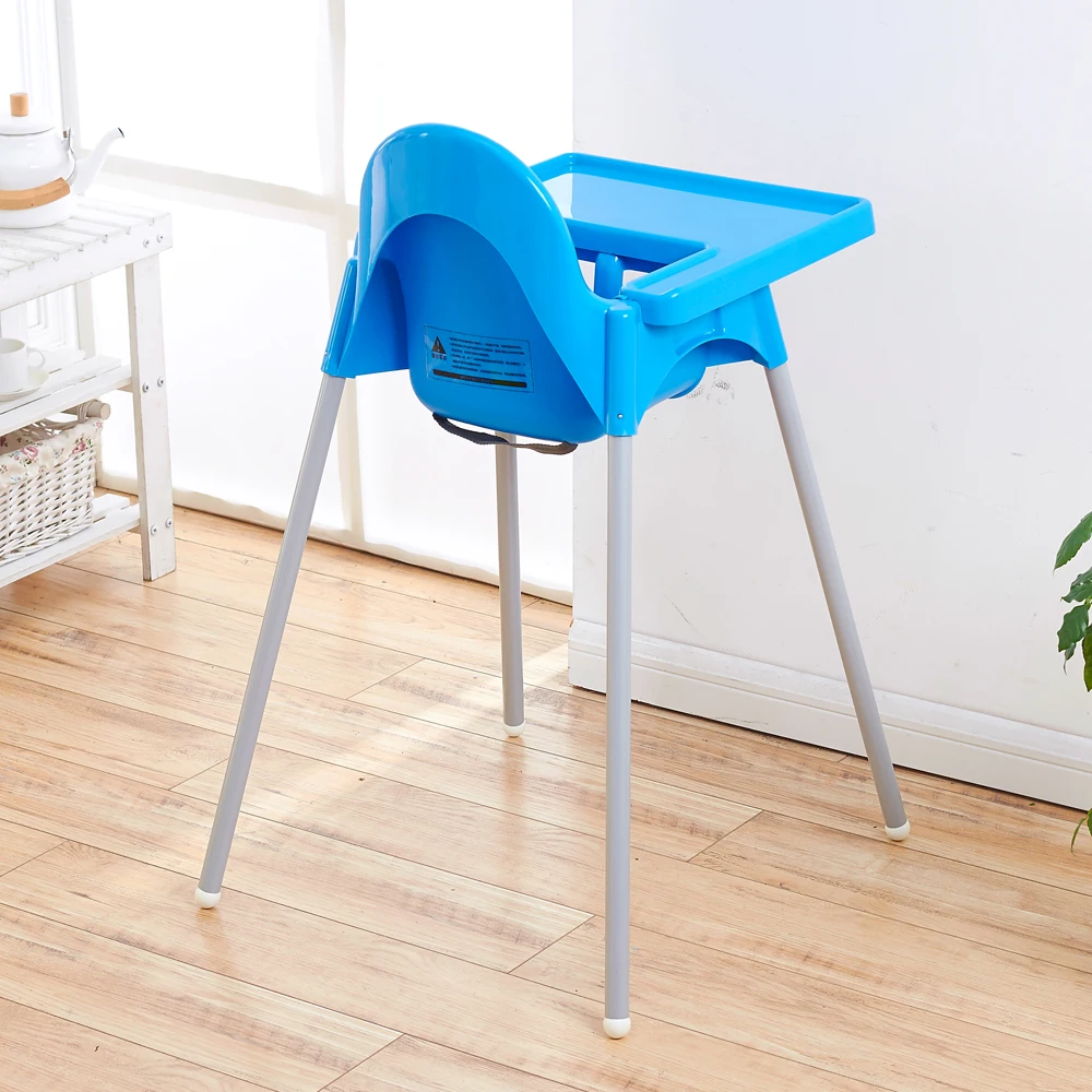 
Easy collapsible plastic high baby chair for restaurant feeding 