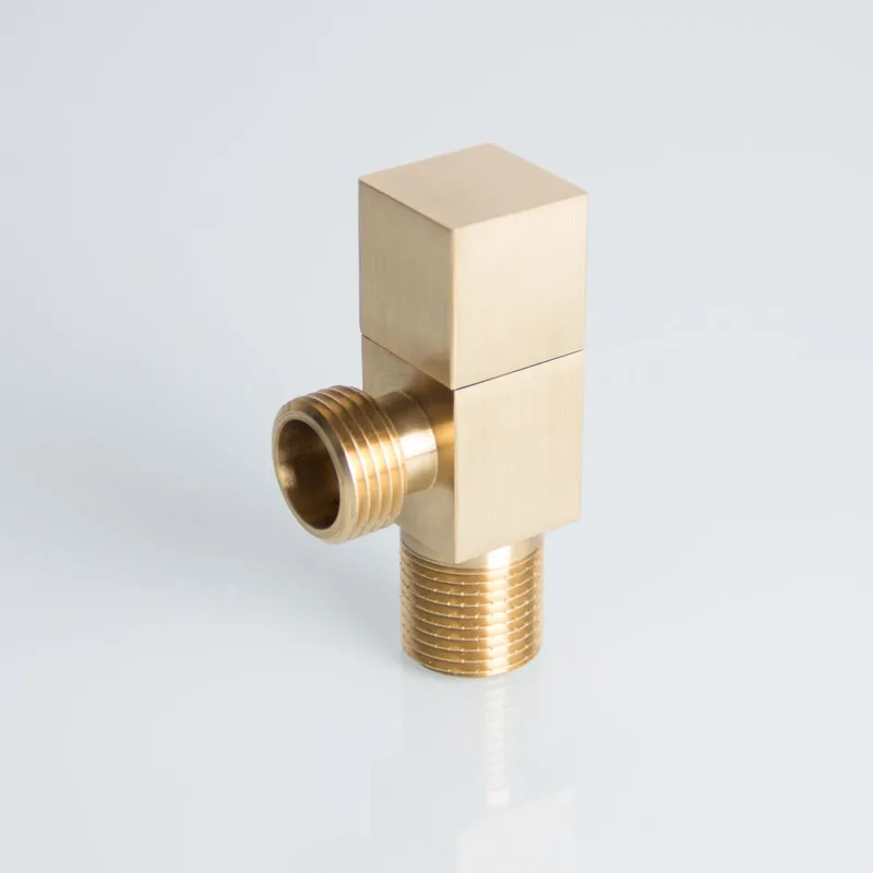 1 2 inch chrome plated gold brass angle valve