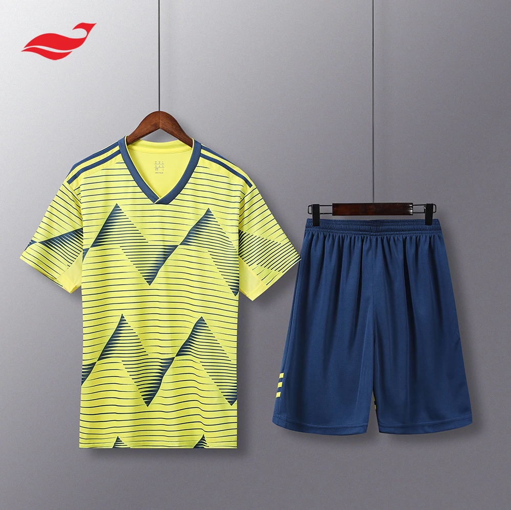 
OEM ODM 100% polyester jersey football Colombia sports soccer jersey 