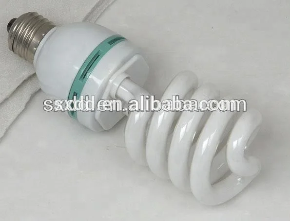 Китай поставщиков энергосберегающая лампа половина спираль 20 Вт 25 30 PBT 8000Hrs цветная коробка E27 B22 AC110V