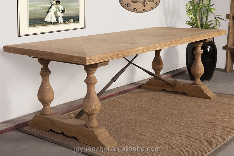 
chinese european recycled reclaimed pine wood office dining table 