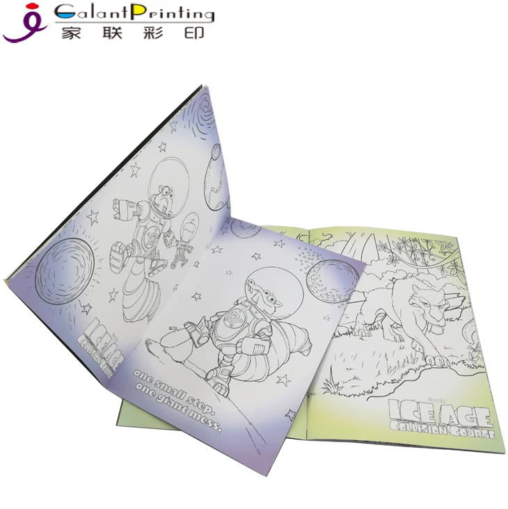 Cheap Custom Illustrated Books Printing Child Marvel Comic Drawing and Painting Book with Perfect Binding