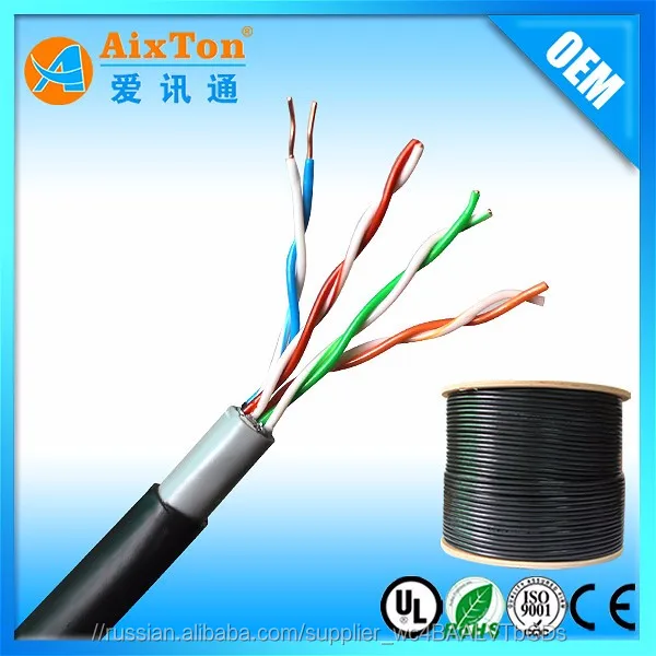 Cat5 завод дешевой цене Сетевой кабель 1000ft 305m