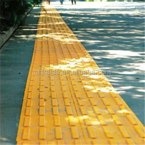 self adhesive outdoor rubber tactile warning brick floor tiles