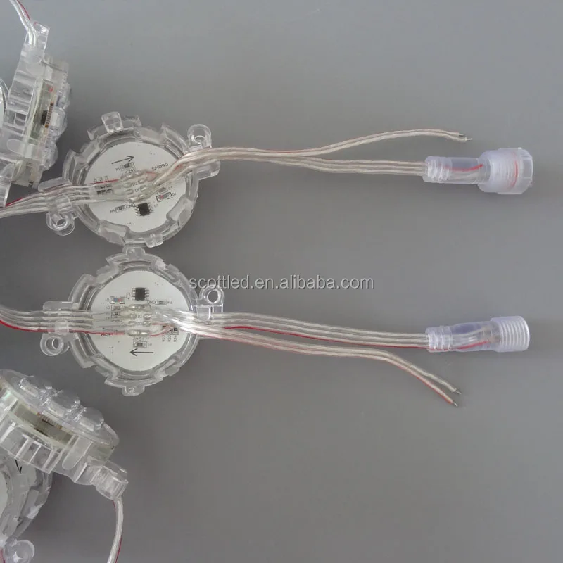 50mm 5050 Rgb 7 Pixel SMD Led Point Light Source outdoor wall pixels led light