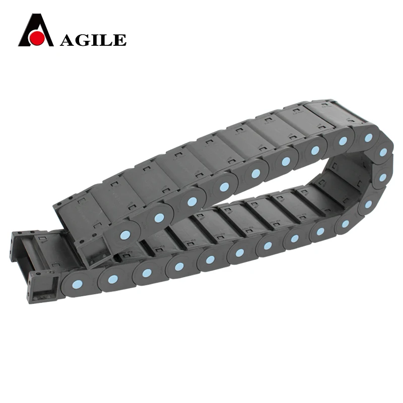 25*75 MTK series CNC reinforced nylon enclosed cable chain