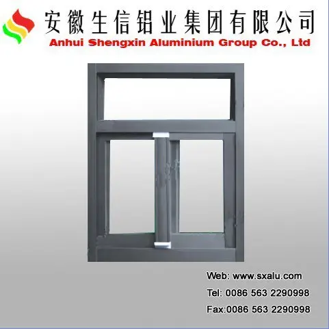 
Anhui Shengxin sliding aluminium doors in wood finish aluminum profile for sliding door 
