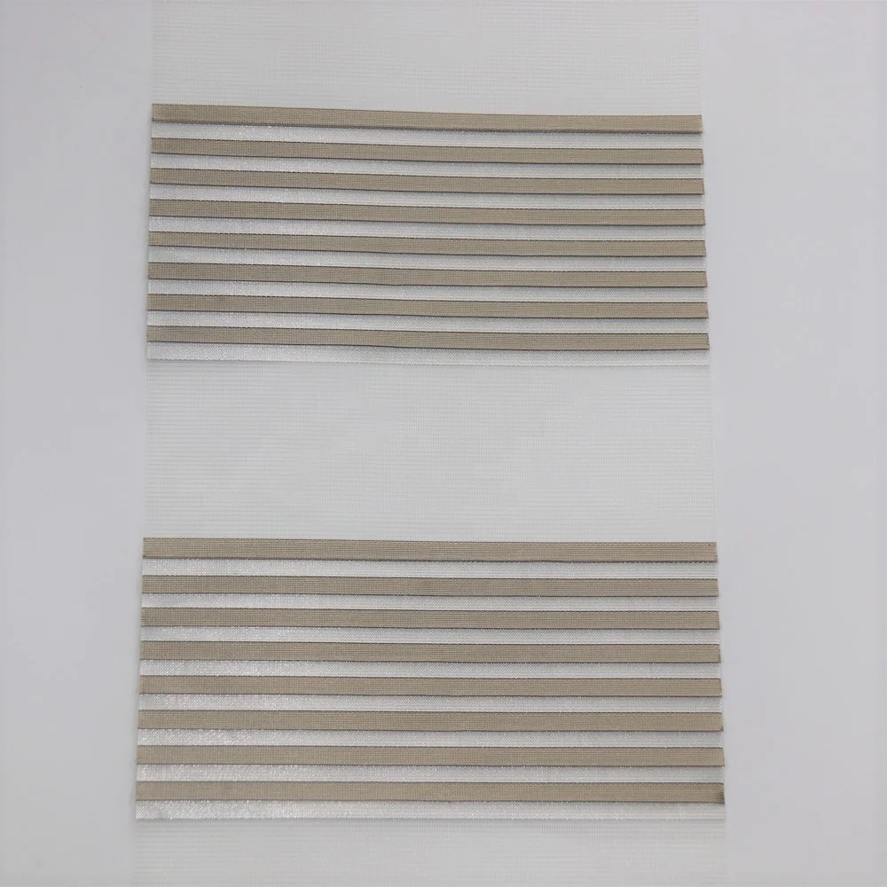 wholesale horizontal 100% polyester sheer curtain roller pleated zebra blinds fabric in korea