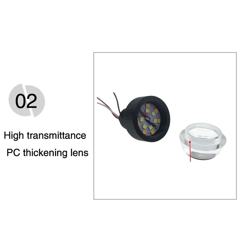 
Motorcycle CNC parts handle grips plug LED indicator lamp handlebar end turn signal lights for 22mm handle bar 