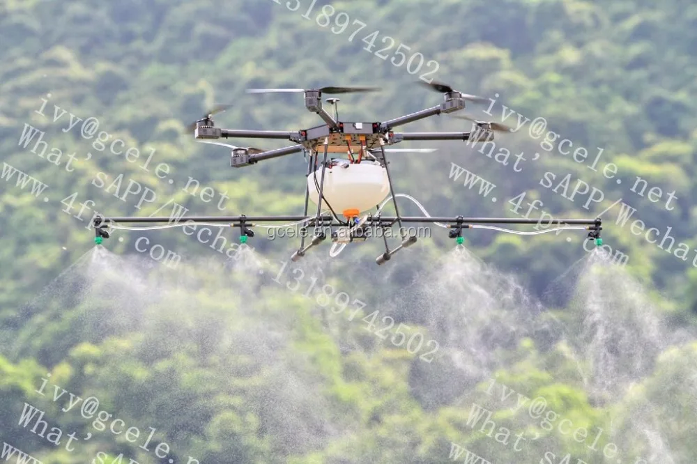 Professional 10L 6 rotor UAV heavy load Crop Sprayer,agriculture machinery drone,RC Helicotper drones with GPS HD Camera