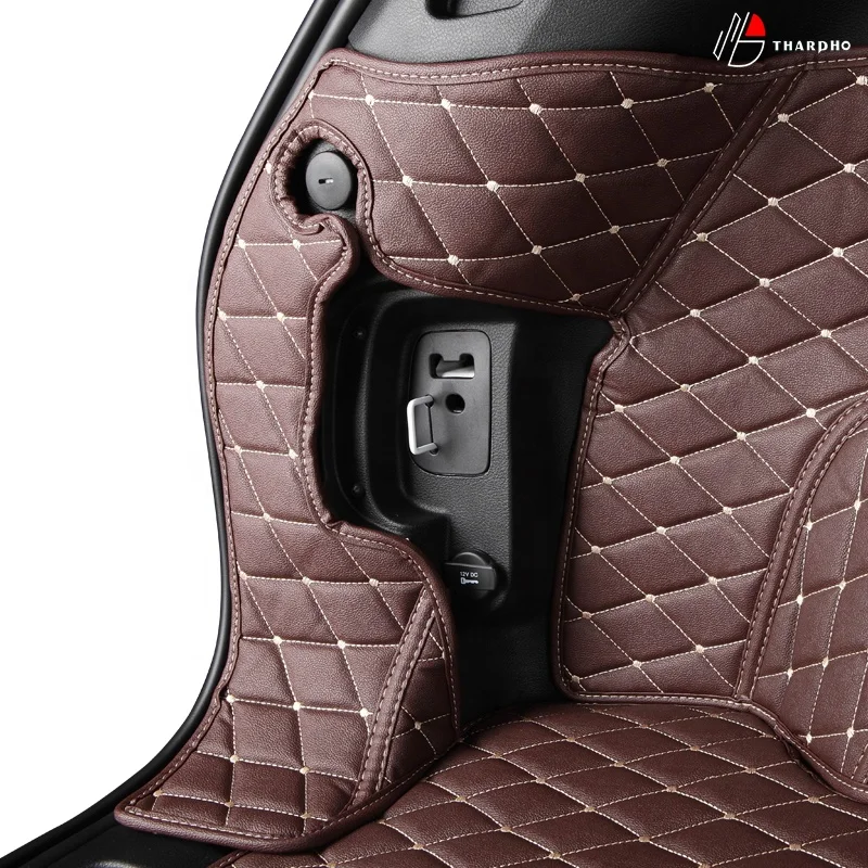 Universal PU leather high quality custom diamond pretty luxury all cover car trunk mat