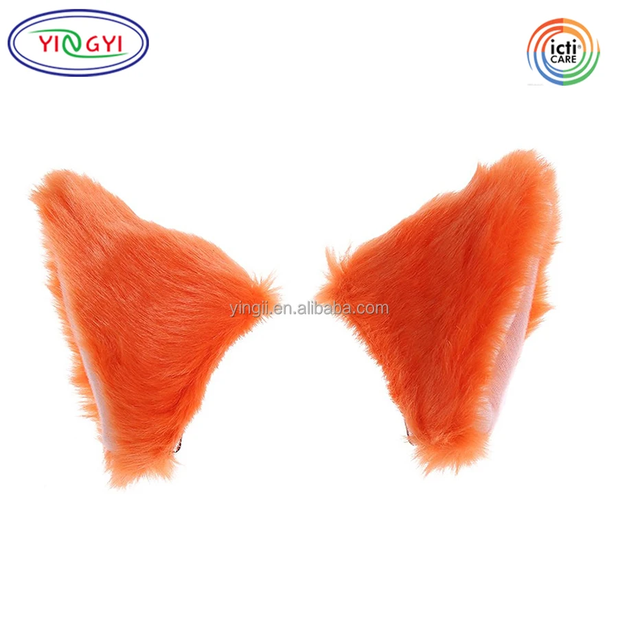 F535 Plush Cat Ears Hair Clip Hairpin Anime Cosplay Party Costume Headwear Headbands Anime Cosplay