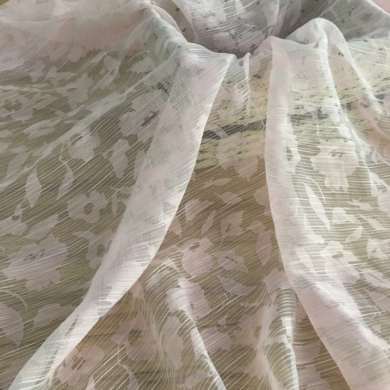 Raw silk fabric silk organza fabric bridal fabric 5mm